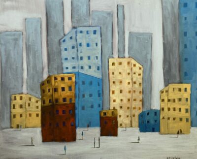 Downtown - a painting by Filip Łoziński