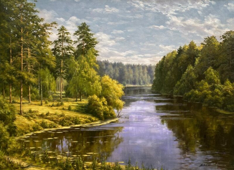 Jezioro - a painting by Ryszard Michalski