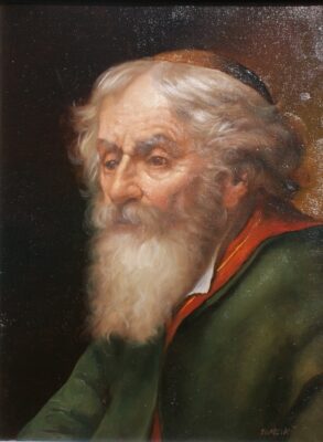 Żyd - a painting by Piotr Topolski