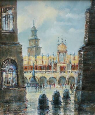 Rynek - a painting by Frydrych Danuta