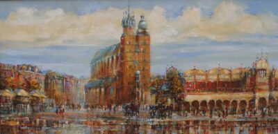 Kościół Mariacki - a painting by Frydrych Danuta