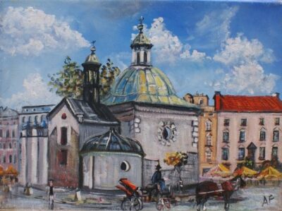 Kościół Św Wojciecha - a painting by Artur Partycki