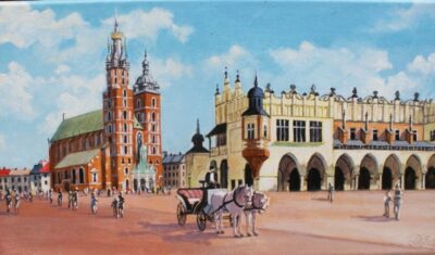 Rynek - a painting by Dorota Zgałówna