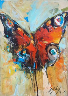 Motyl - a painting by Karolina Muszyńska