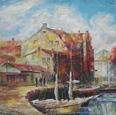 Port - a painting by Andrij Burymenko