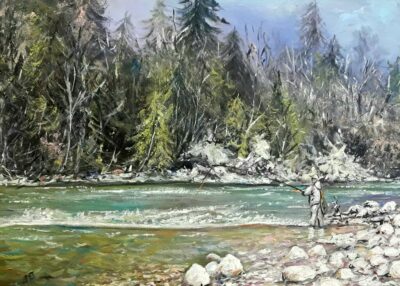 Nad rzeką - a painting by Artur Partycki