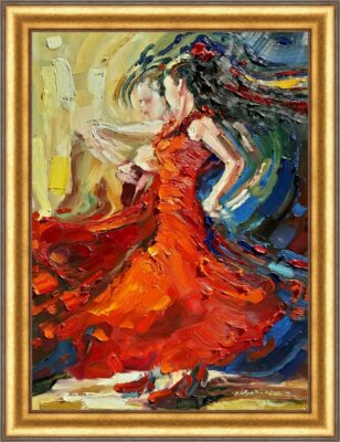 Flamenco - a painting by Ewa Masłowska