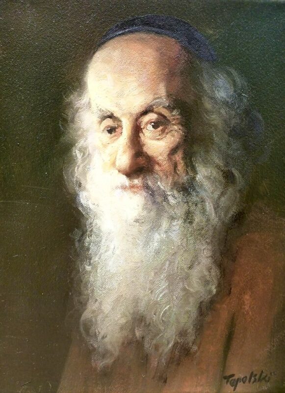 Żyd - a painting by Piotr Topolski