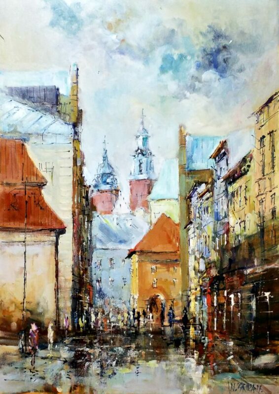 Szpitalna - a painting by Włodzimierz Skuza