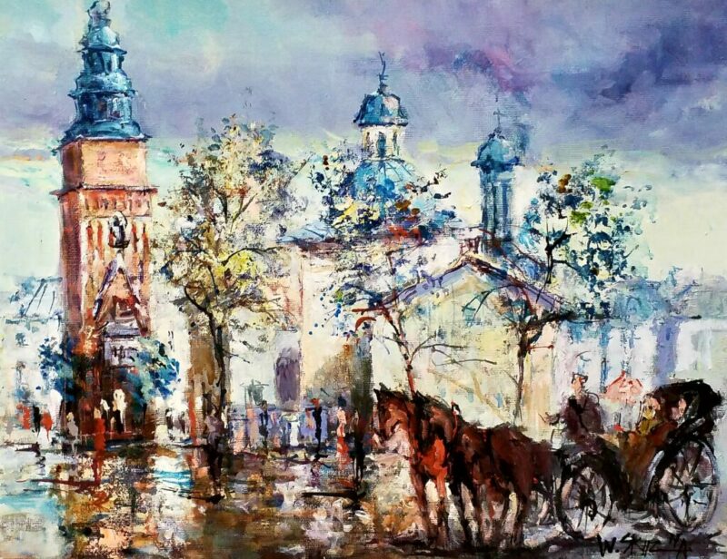 Kraków - a painting by Włodzimierz Skuza