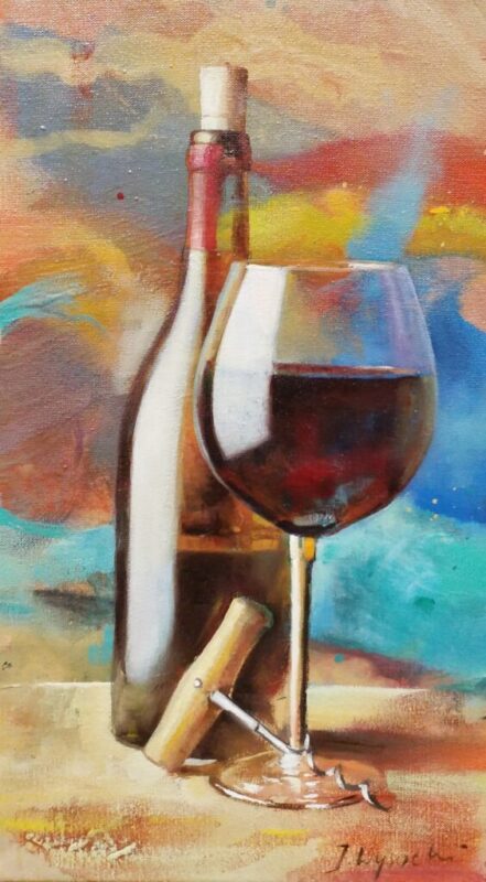 Wino - a painting by Jan Wysocki