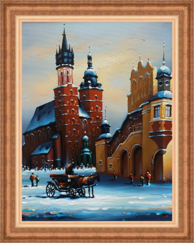 Rynek - a painting by Adam Strumiński
