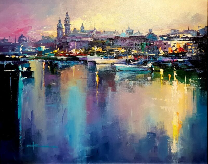 Wawel - a painting by Marian Jesień