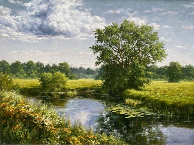 Rzeka - a painting by Ryszard Michalski