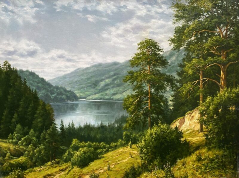 Góry - a painting by Ryszard Michalski