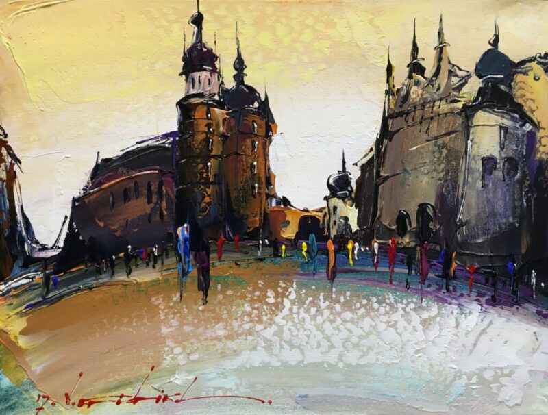 Kościół Mariacki - a painting by Viktor Fridrikh