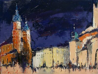 Rynek - a painting by Viktor Fridrikh