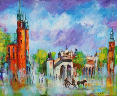 Kraków - a painting by Anna Poznańska