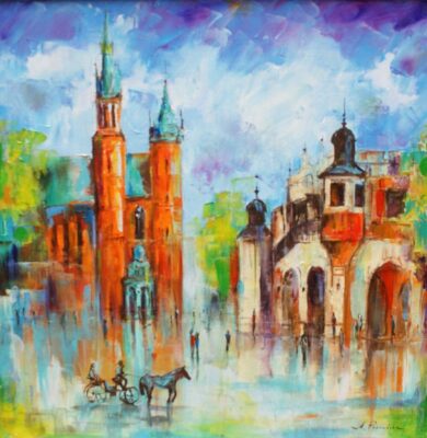 Kraków - a painting by Anna Poznańska