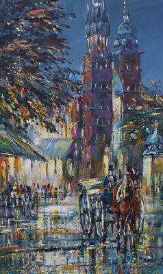 Rynek - a painting by Frydrych Danuta