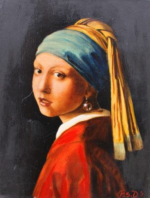 Dziewczyna z perłą - a painting by Michał Sławomir Dobrowolski