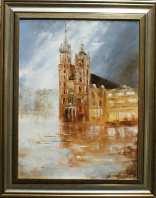 Kościół Mariacki - a painting by Jolanta Kowalik