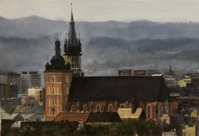 Panorama Krakowa - a painting by Zbigniew Cortez Zając