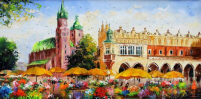 Kraków - a painting by Tadeusz Wojtkowski