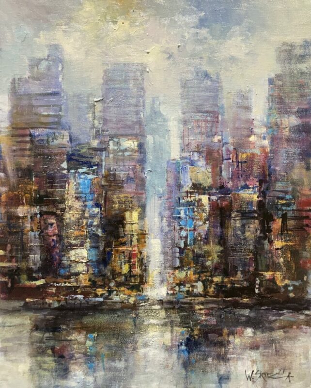 New York - a painting by Włodzimierz Skuza