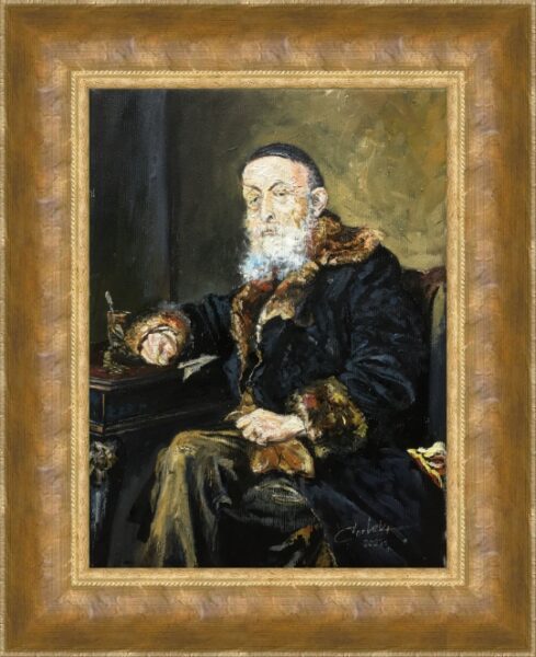 Portret starego żyda - a painting by Zbigniew Cortez Zając