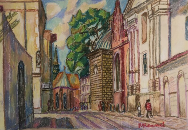 Kraków - a painting by Roman Hennel