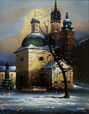Kościół św. Wojciecha - a painting by Adam Strumiński