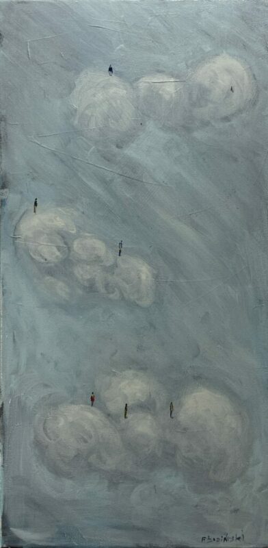 Walk in the clouds - a painting by Filip Łoziński