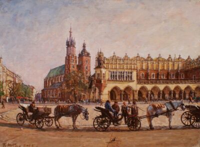 Rynek - a painting by Franciszek Pytka