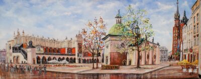 Rynek - a painting by Artur Partycki