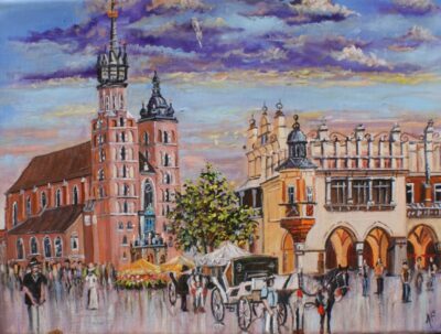 Kraków - a painting by Artur Partycki