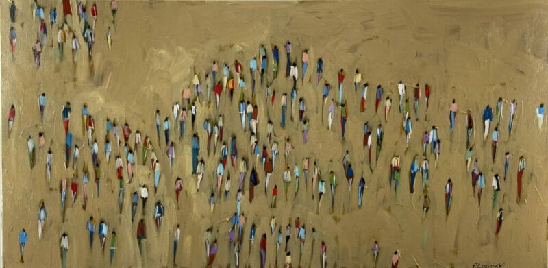 Crowd - a painting by Filip Łoziński