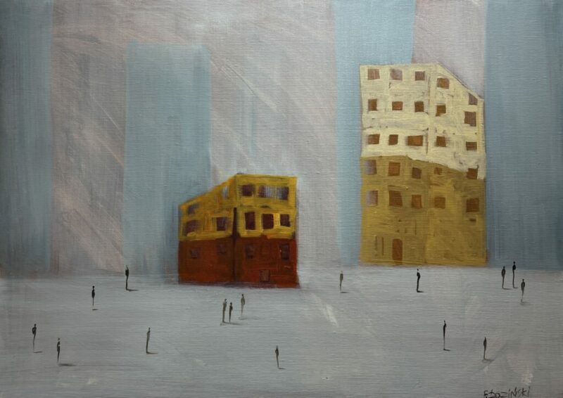 City life - a painting by Filip Łoziński