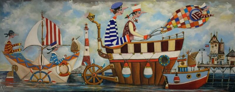 Let’s go wild around the bay - a painting by Artur Płachta