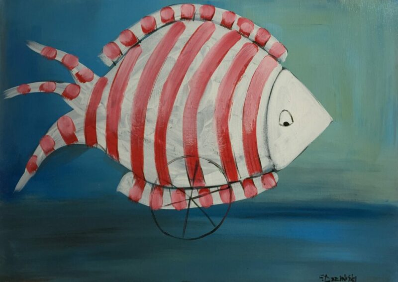 Fish - a painting by Filip Łoziński