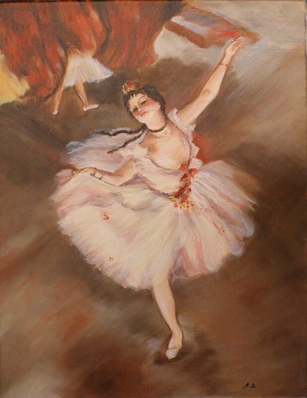 Baletnica - a painting by Magdalena Żołnierek