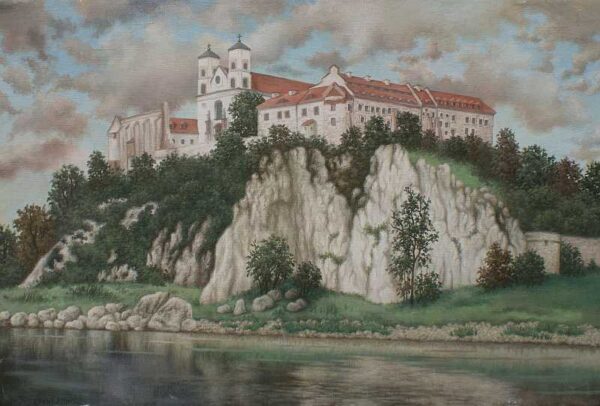 Tyniec - a painting by Krzysztof Jarząbski