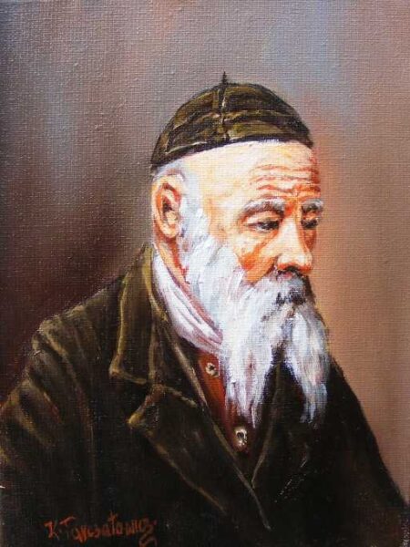 Żyd - a painting by Kazimierz Tarczałowicz