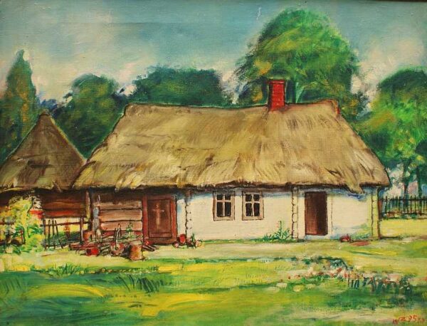 Chata - a painting by Ważydrąg Zbigniew