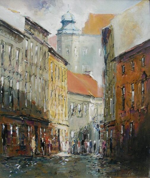 Kanonicza - a painting by Włodzimierz Skuza