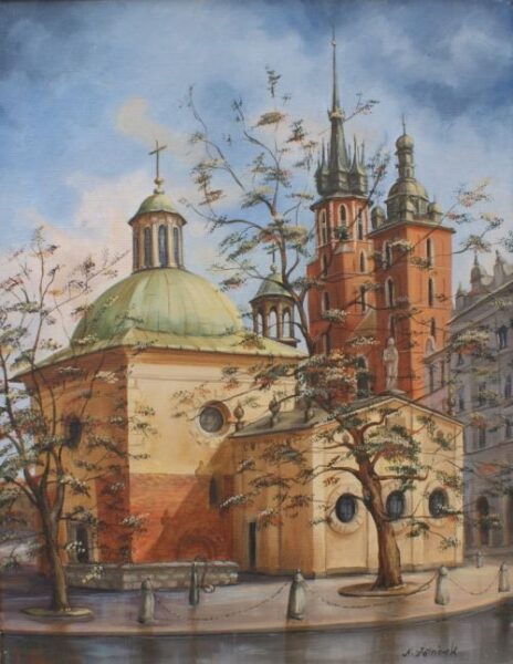 Kościół św. Wojciecha - a painting by Magdalena Żołnierek
