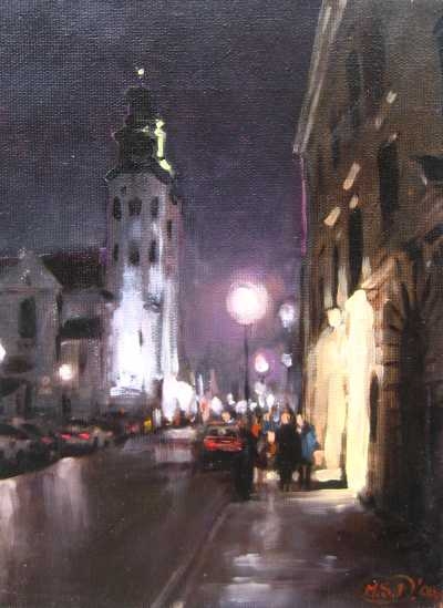 Kościół św Andrzeja - a painting by Michał Sławomir Dobrowolski