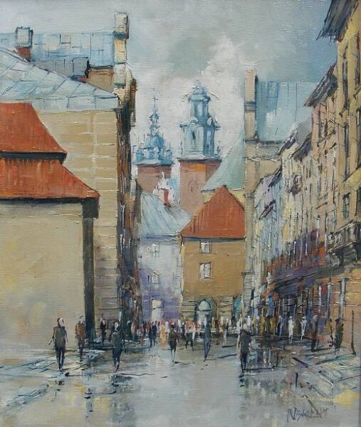 Szpitalna - a painting by Włodzimierz Skuza