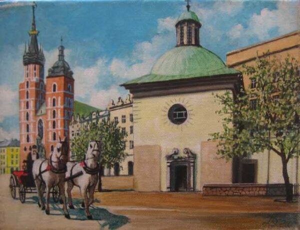 Dorożka - a painting by Dorota Zgałówna