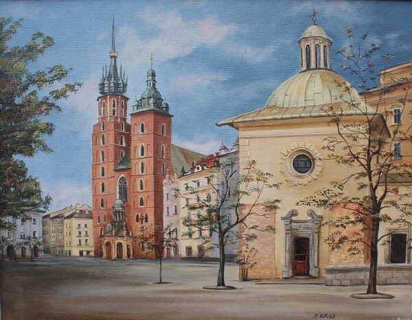 Rynek - a painting by Magdalena Żołnierek